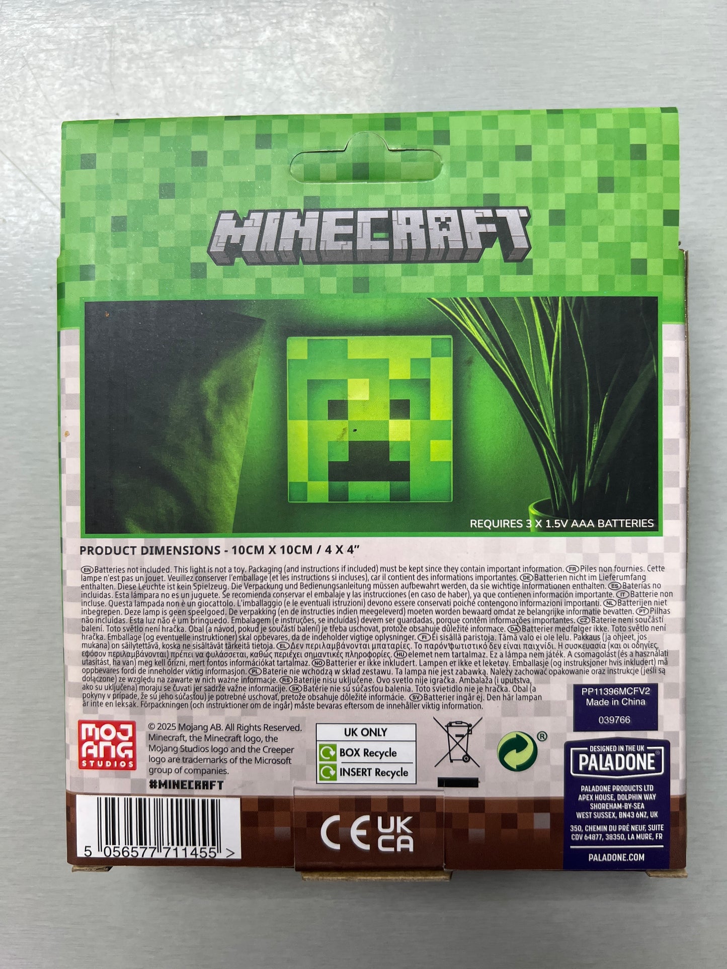 Minecraft Creeper Night Light