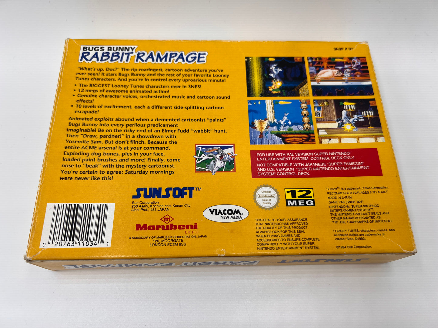 Bugs Bunny Rabbit Rampage Super Nintendo