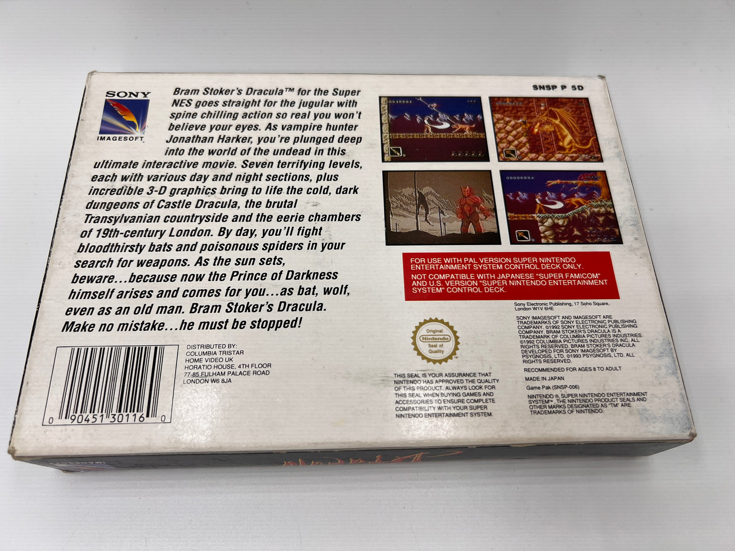 Bram Stokers Dracula Super Nintendo