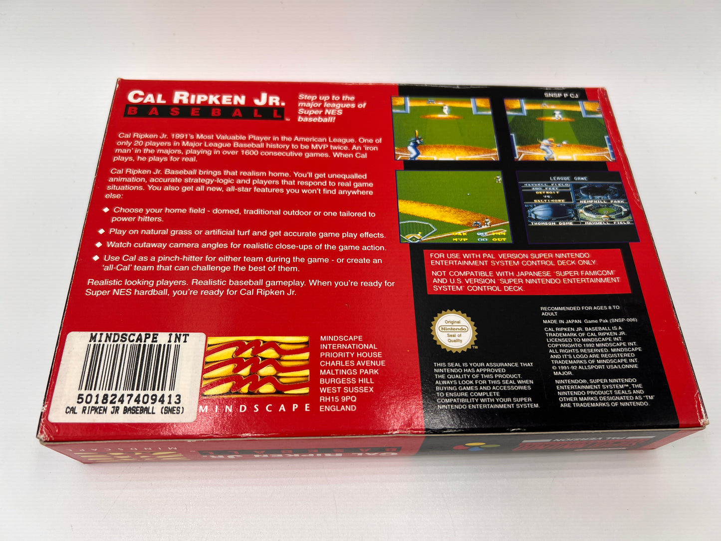 Cal Ripken Jr Baseball Super Nintendo