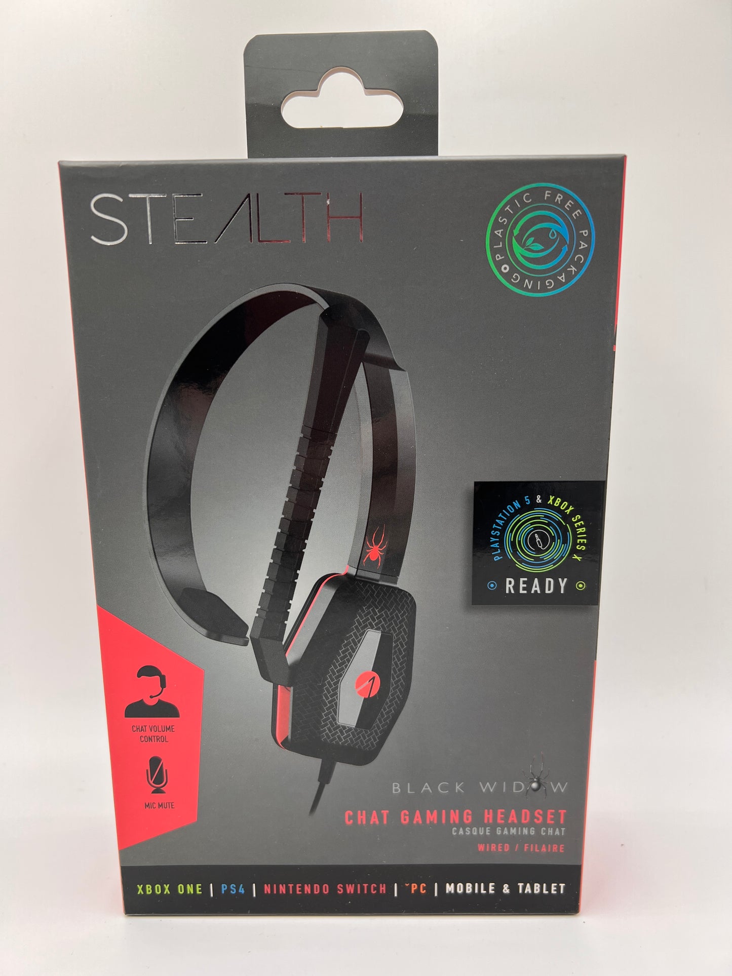 Black Widow Chat Gaming Headset - Stealth