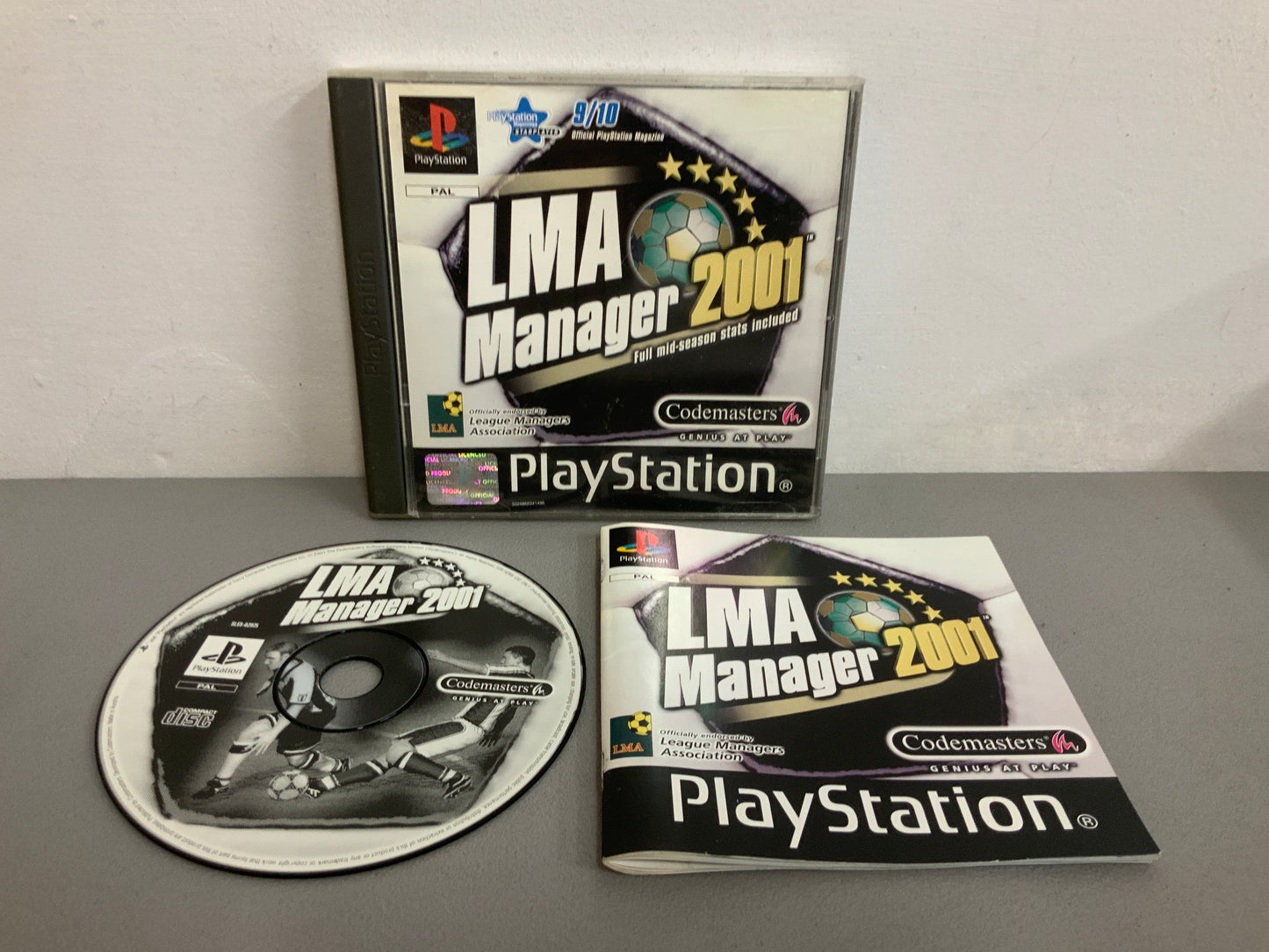 LMA Manager 2001 Playstation 1