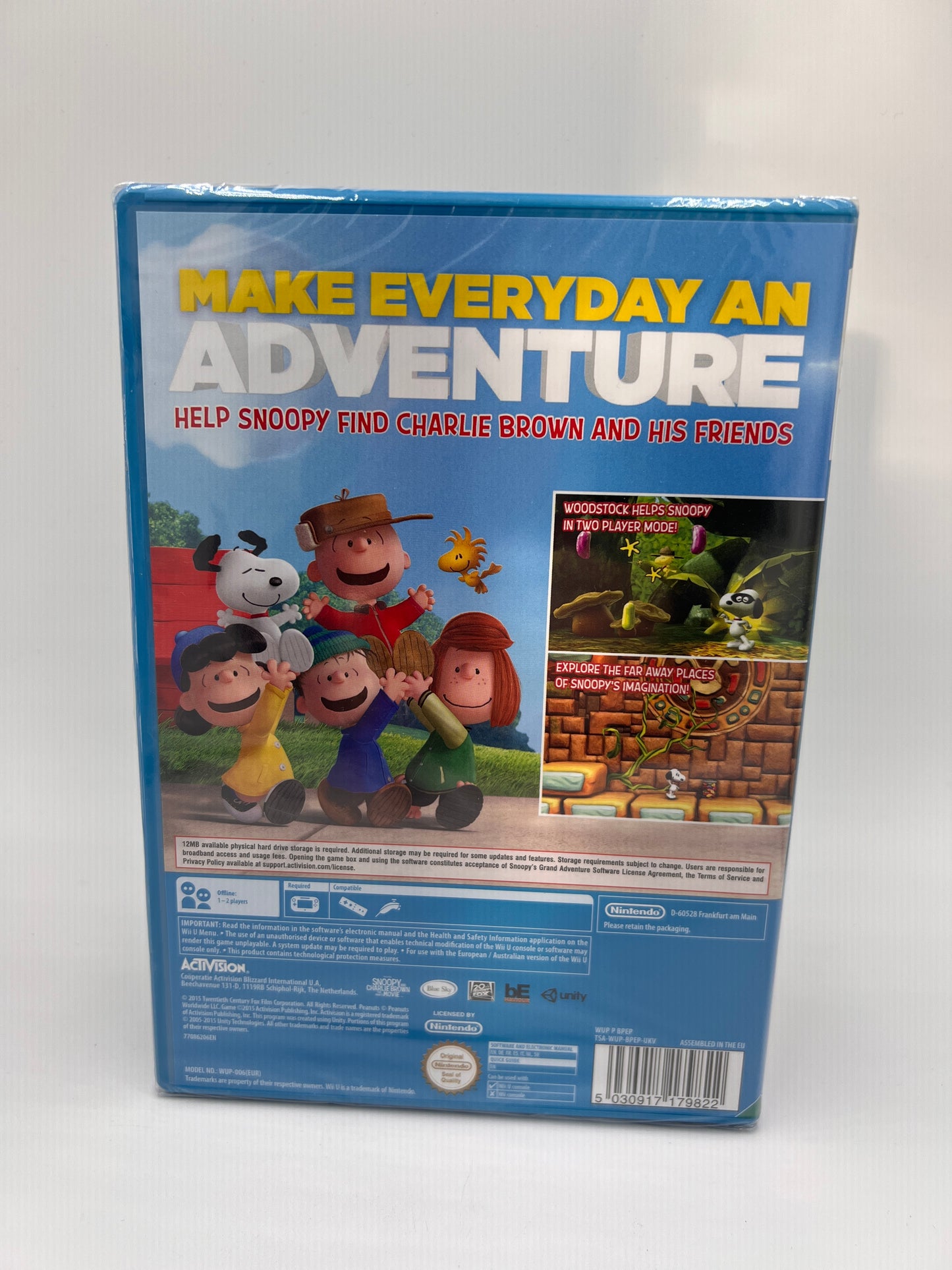 Nintendo Wii U Snoopys Adventure NEW