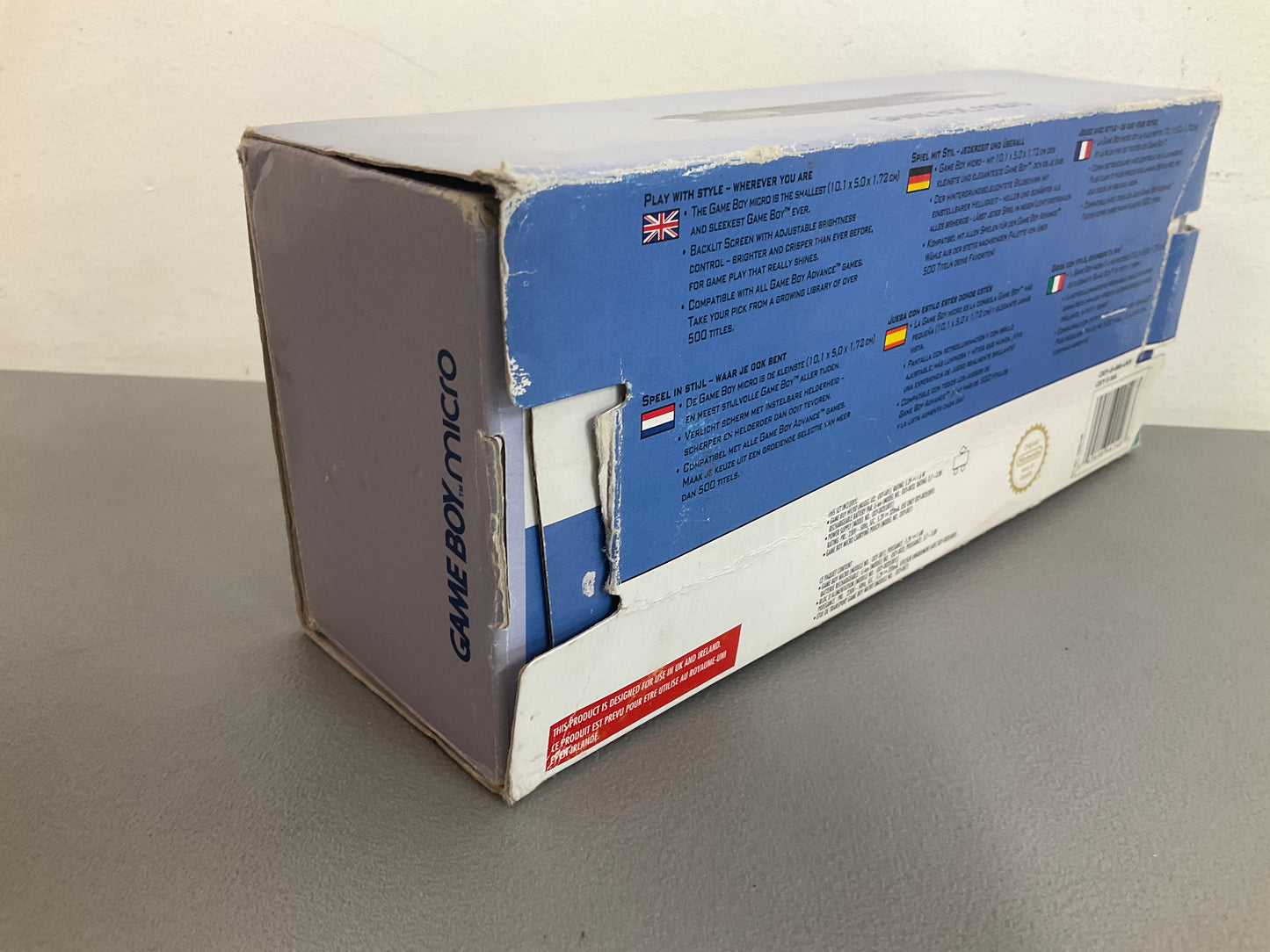 Nintendo Gameboy Micro Blue Console