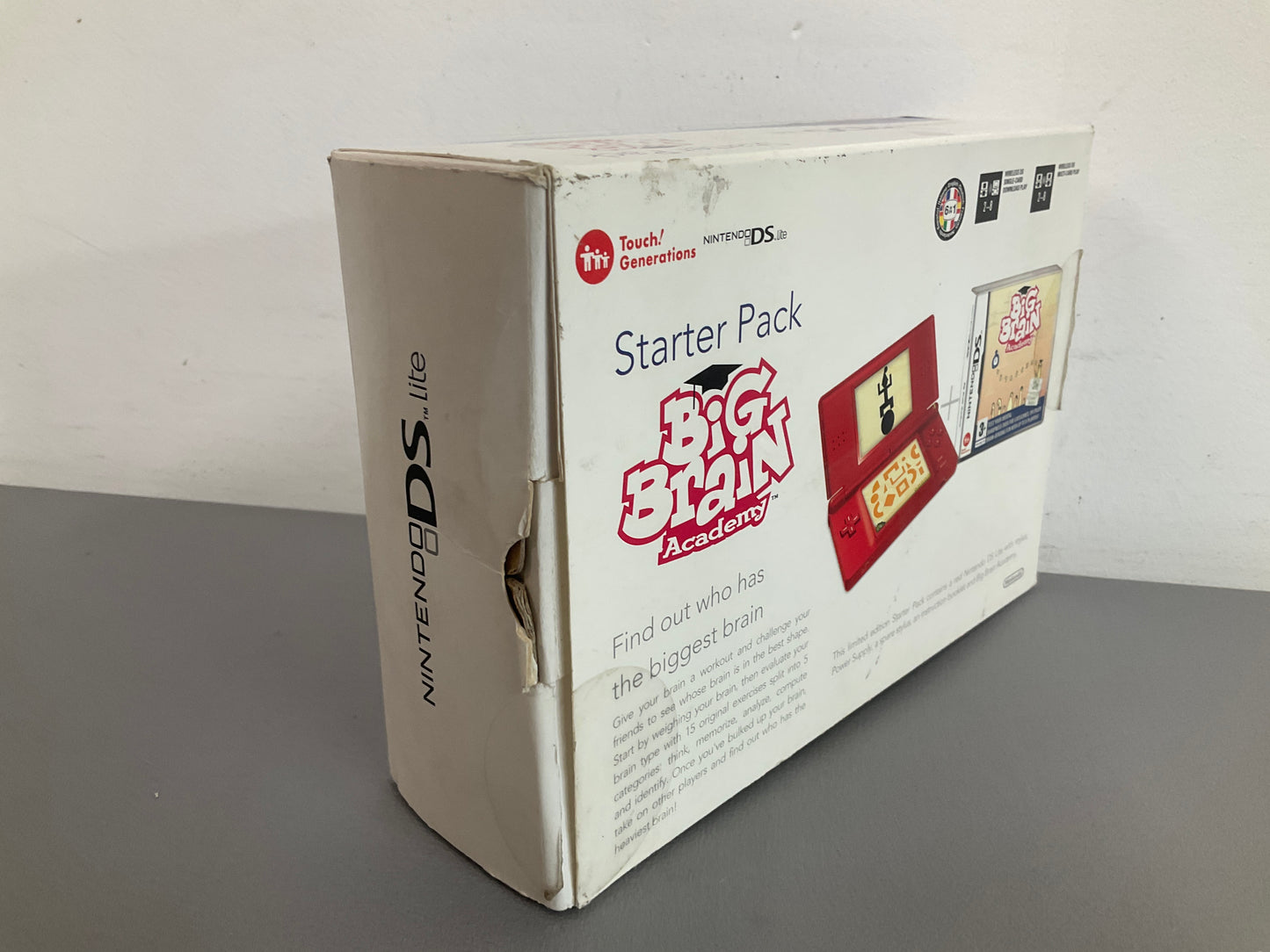 Nintendo Ds Lite Red Big Brain Pak
