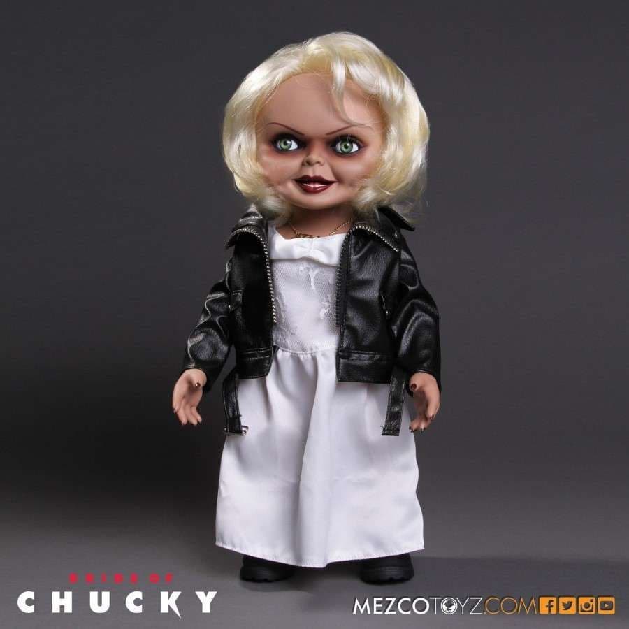 Tiffany Bride Chucky Black Coat 15" With Sound - MEZCO