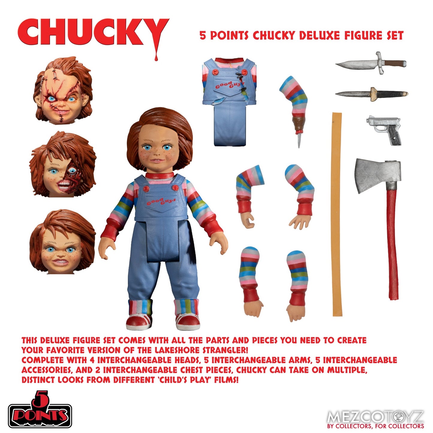 Chucky 5 Points Deluxe Figure Set Neca