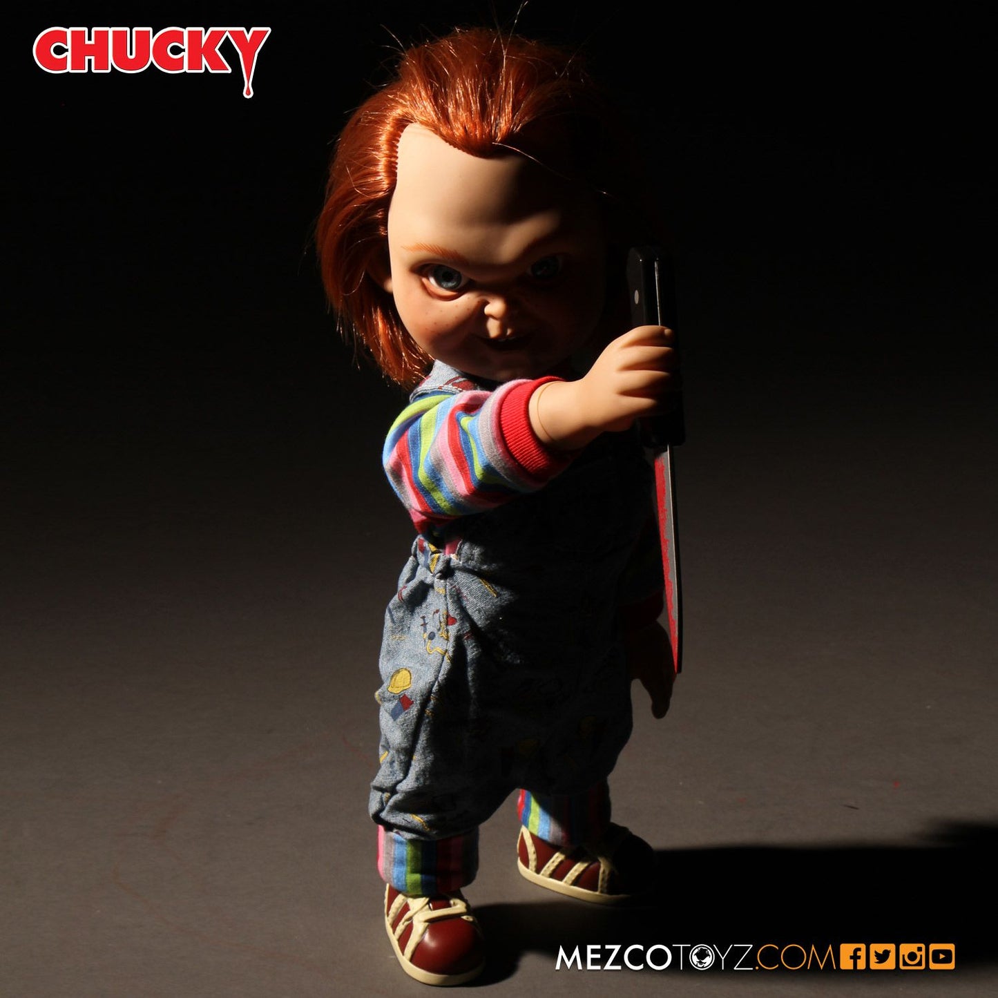 Chucky Evil Face 15" With Sound - MEZCO