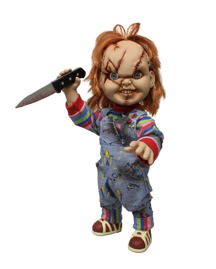 Chucky Scarred Face 15 With Sound - MEZCO