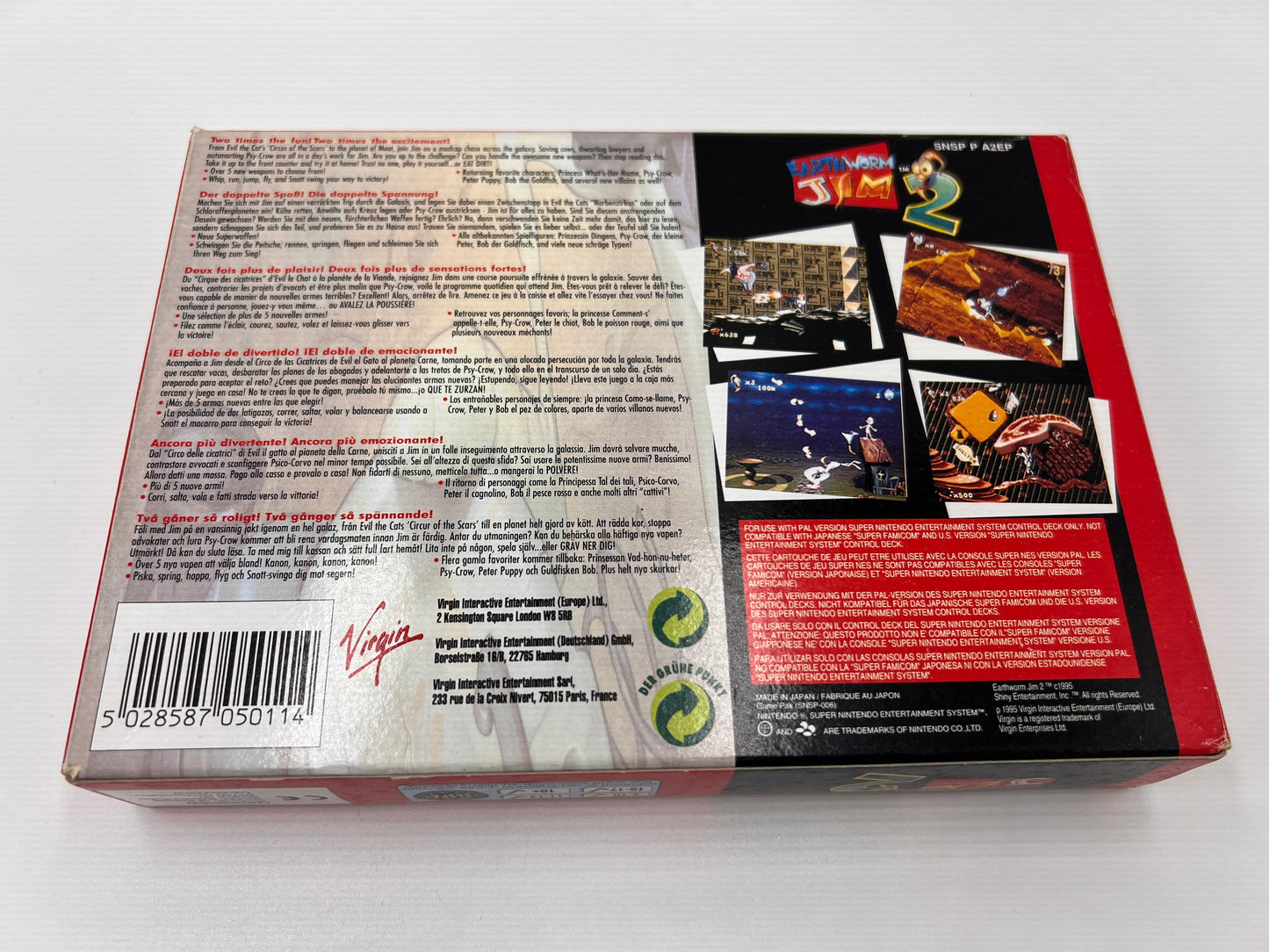 Earth Worm Jim 2 Super Nintendo