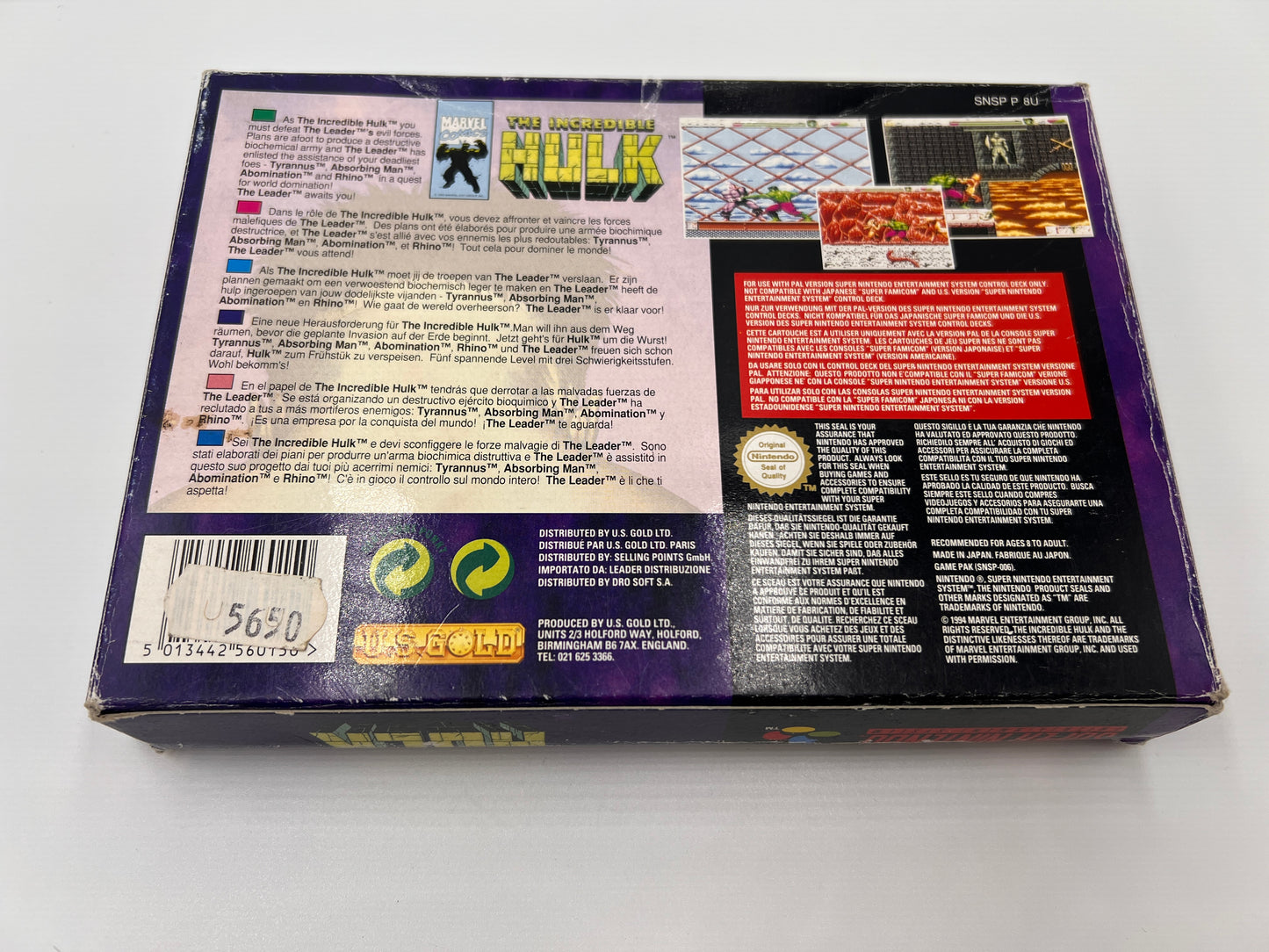 The Incredible Hulk Super Nintendo