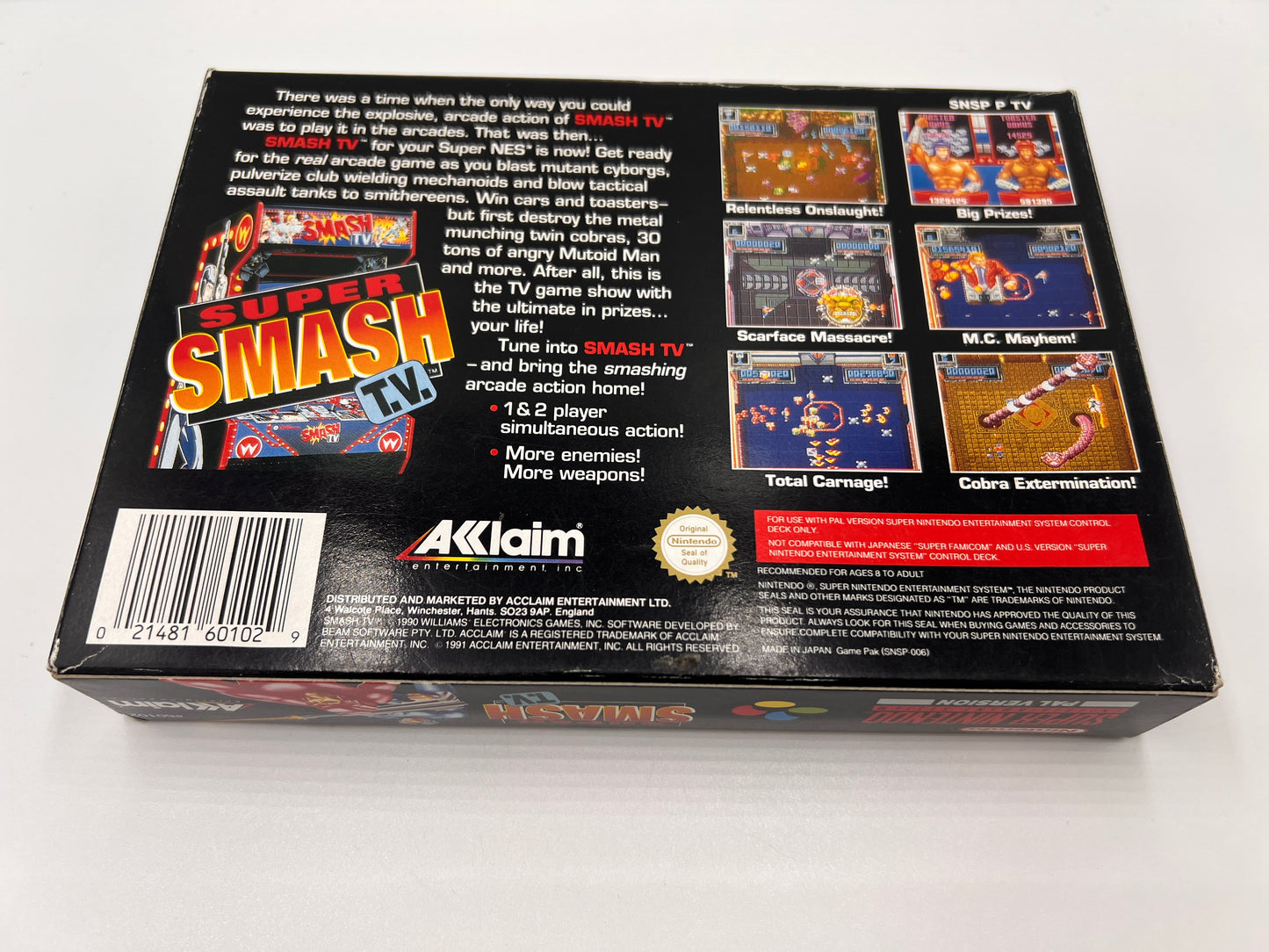 Super Smash Tv Super Nintendo