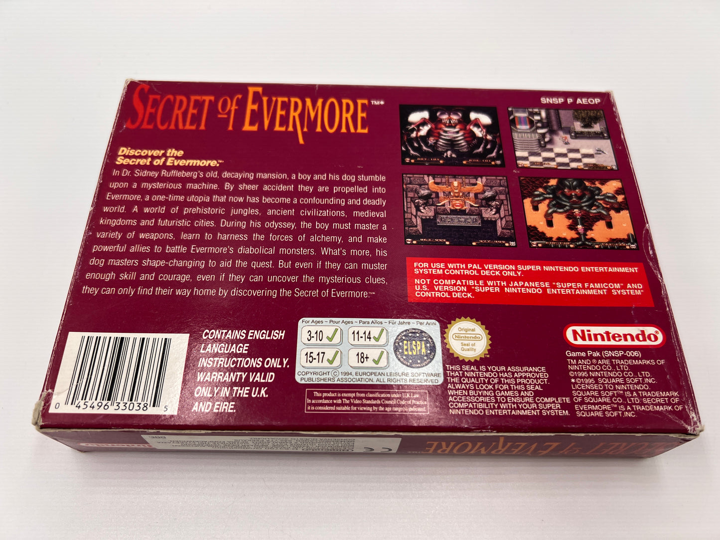 Secret of Evermore Super Nintendo