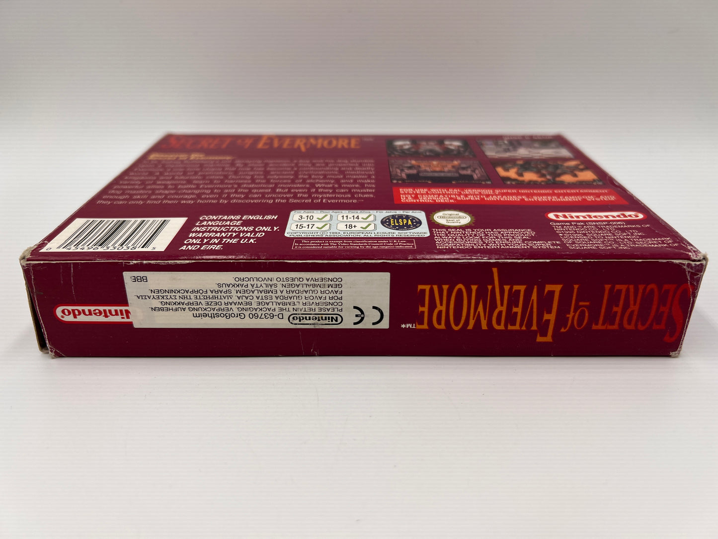 Secret of Evermore Super Nintendo