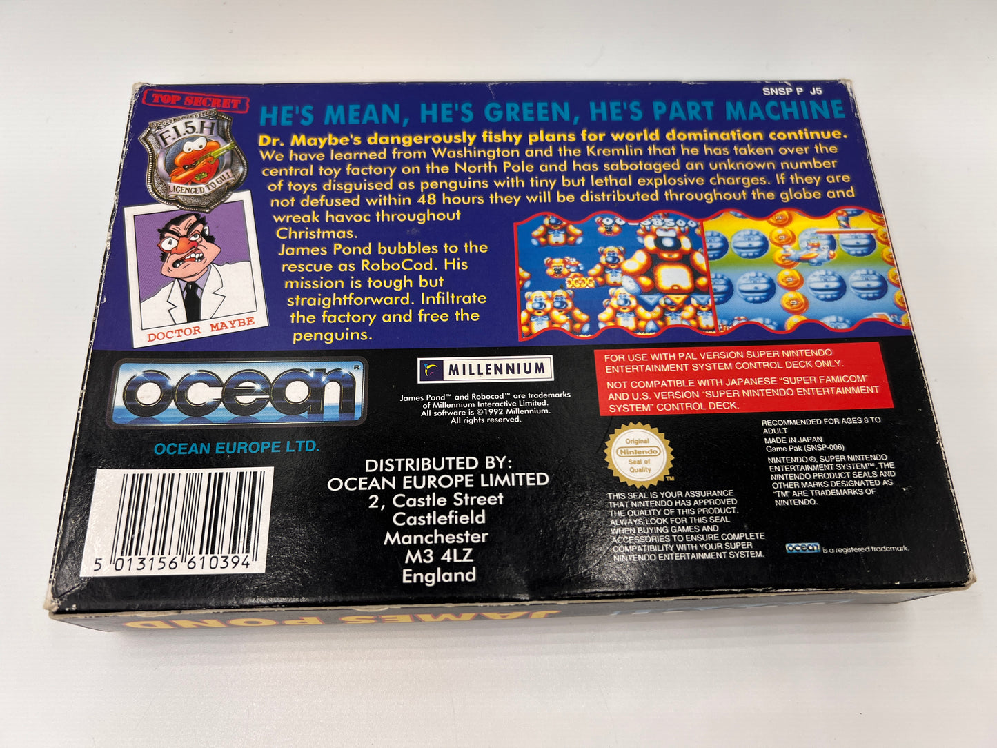 Super James Pond Super Nintendo