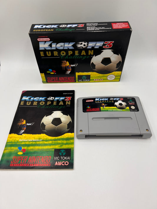 Kick off 3 European Challenge Super Nintendo