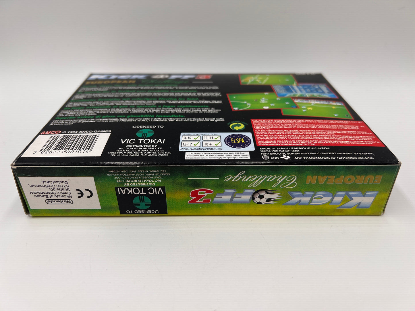 Kick off 3 European Challenge Super Nintendo