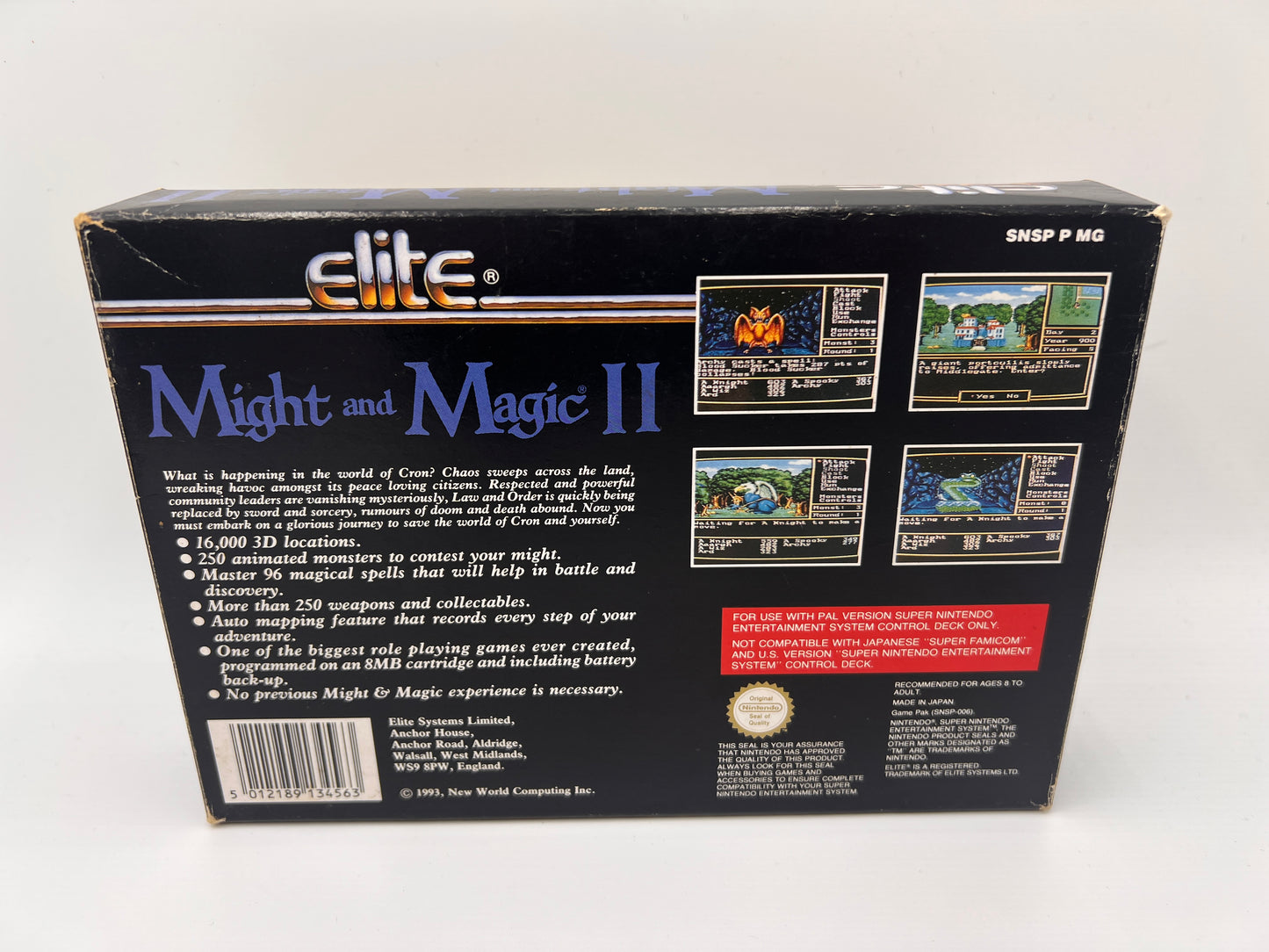 Might and Magic 2 Super Nintendo