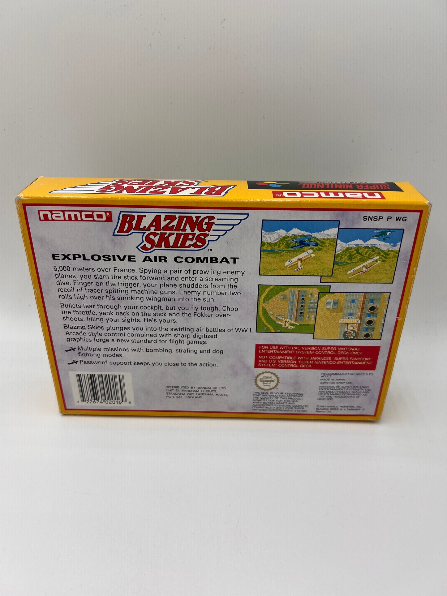 Blazing Skies Super Nintendo