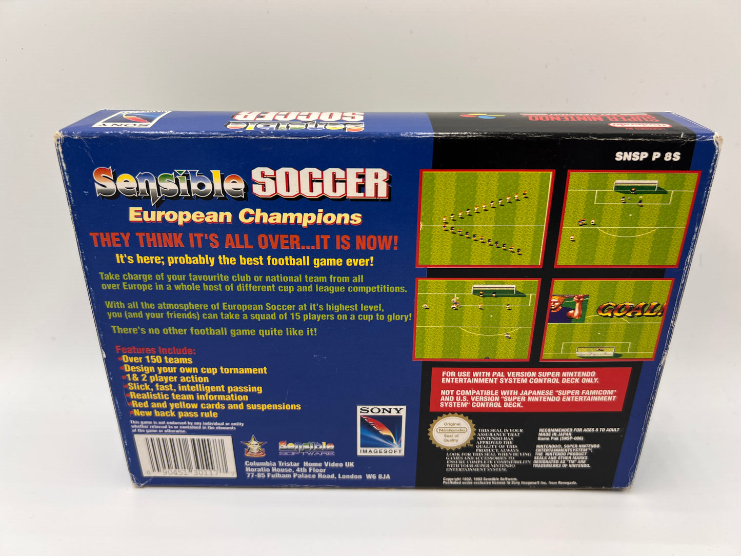 Sensible Soccer Super Nintendo