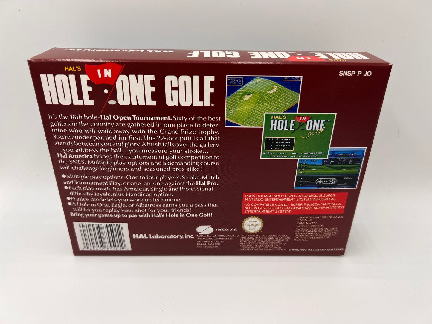 Hole one Golf Super Nintendo