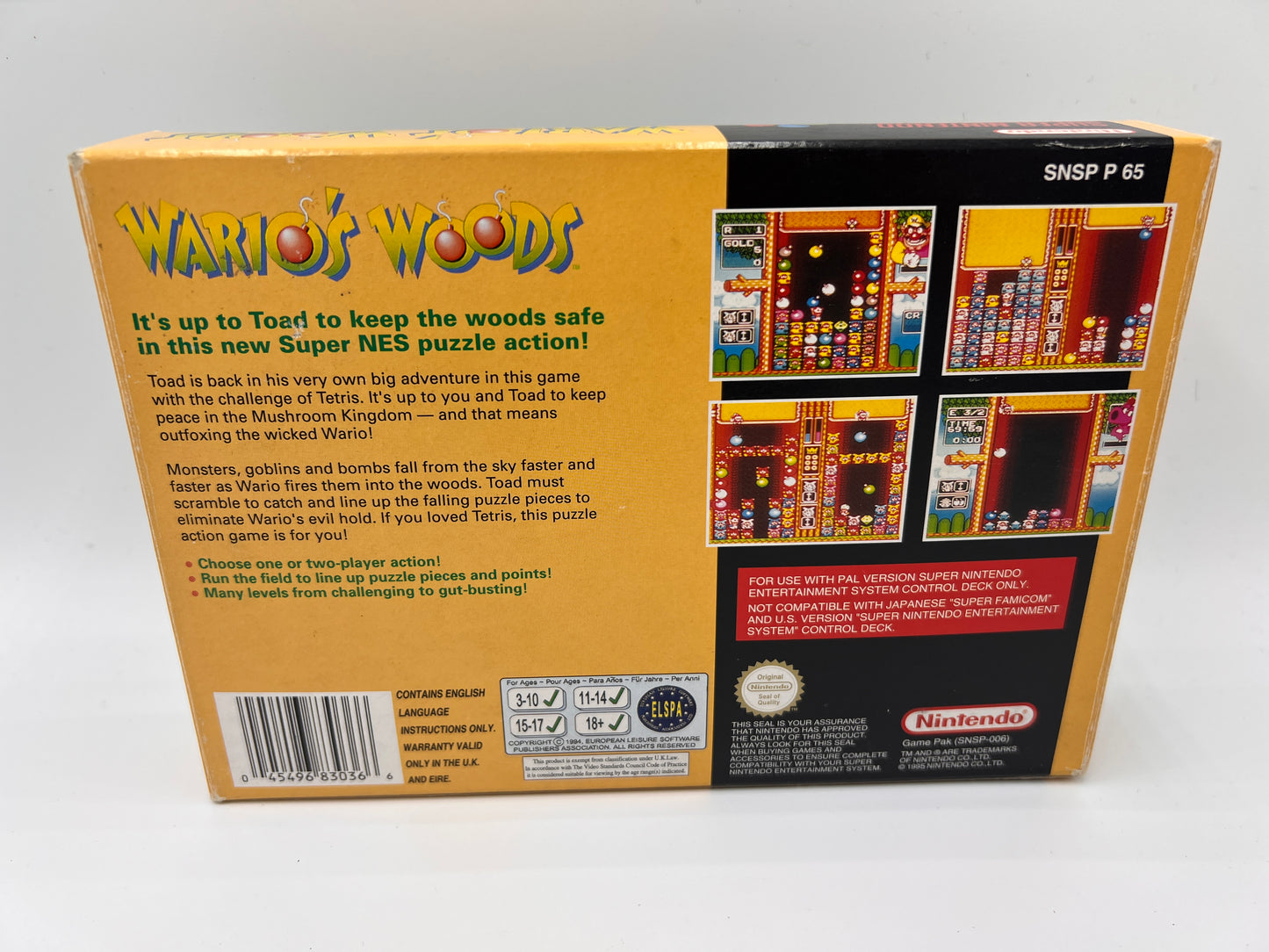 Warios Woods Super Nintendo