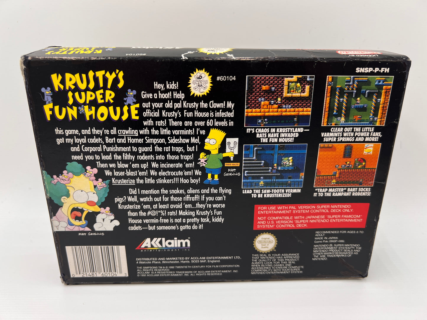 Krustys Super Fun House Super Nintendo