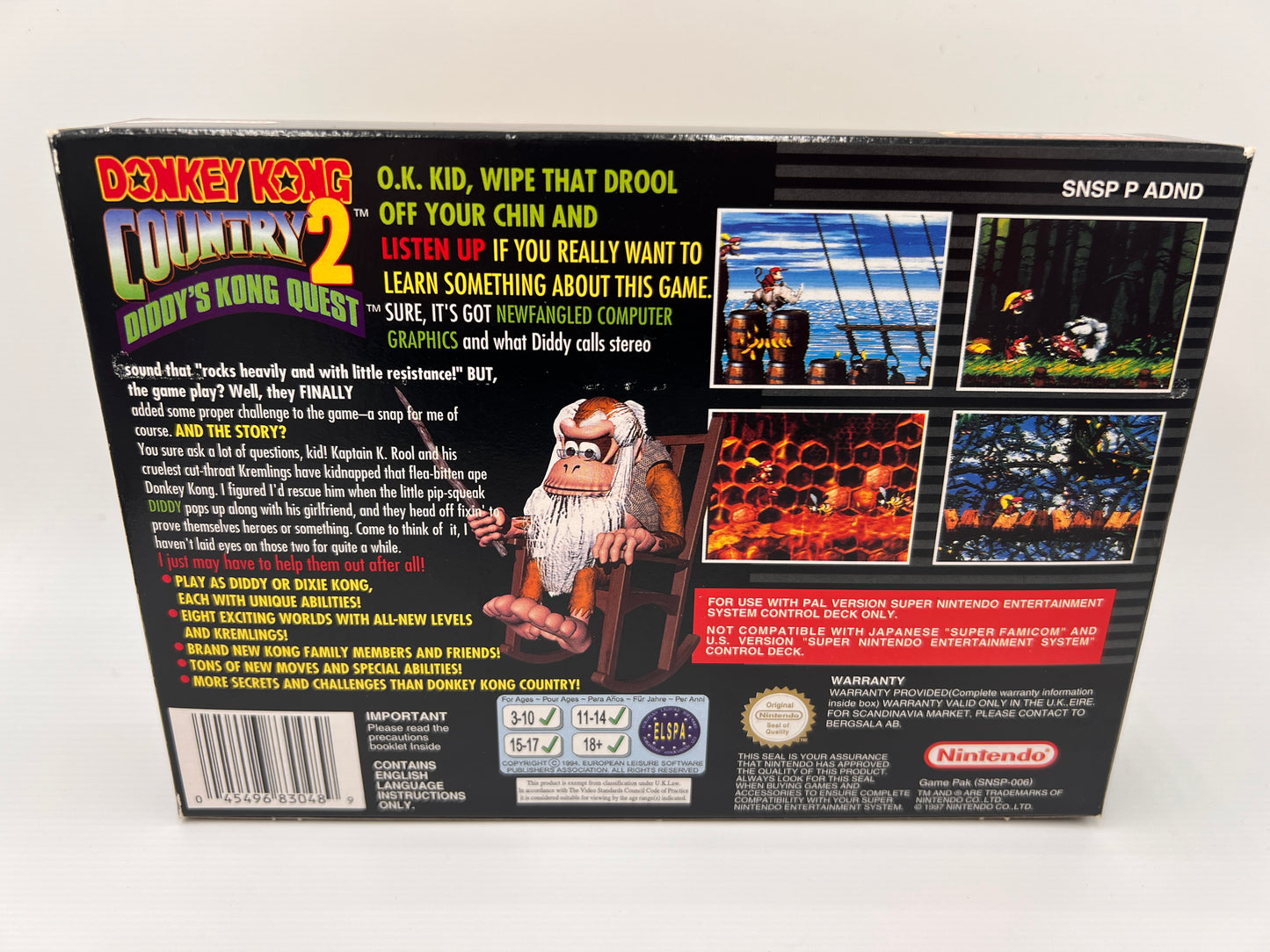 Donkey Kong Country 2 Super Nintendo