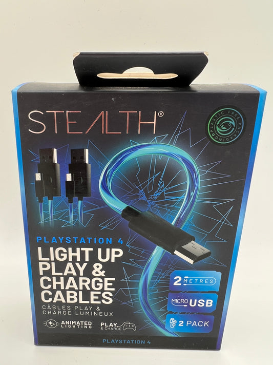 Playstation 4 Light Up USB Charge Cable - 2 Meters