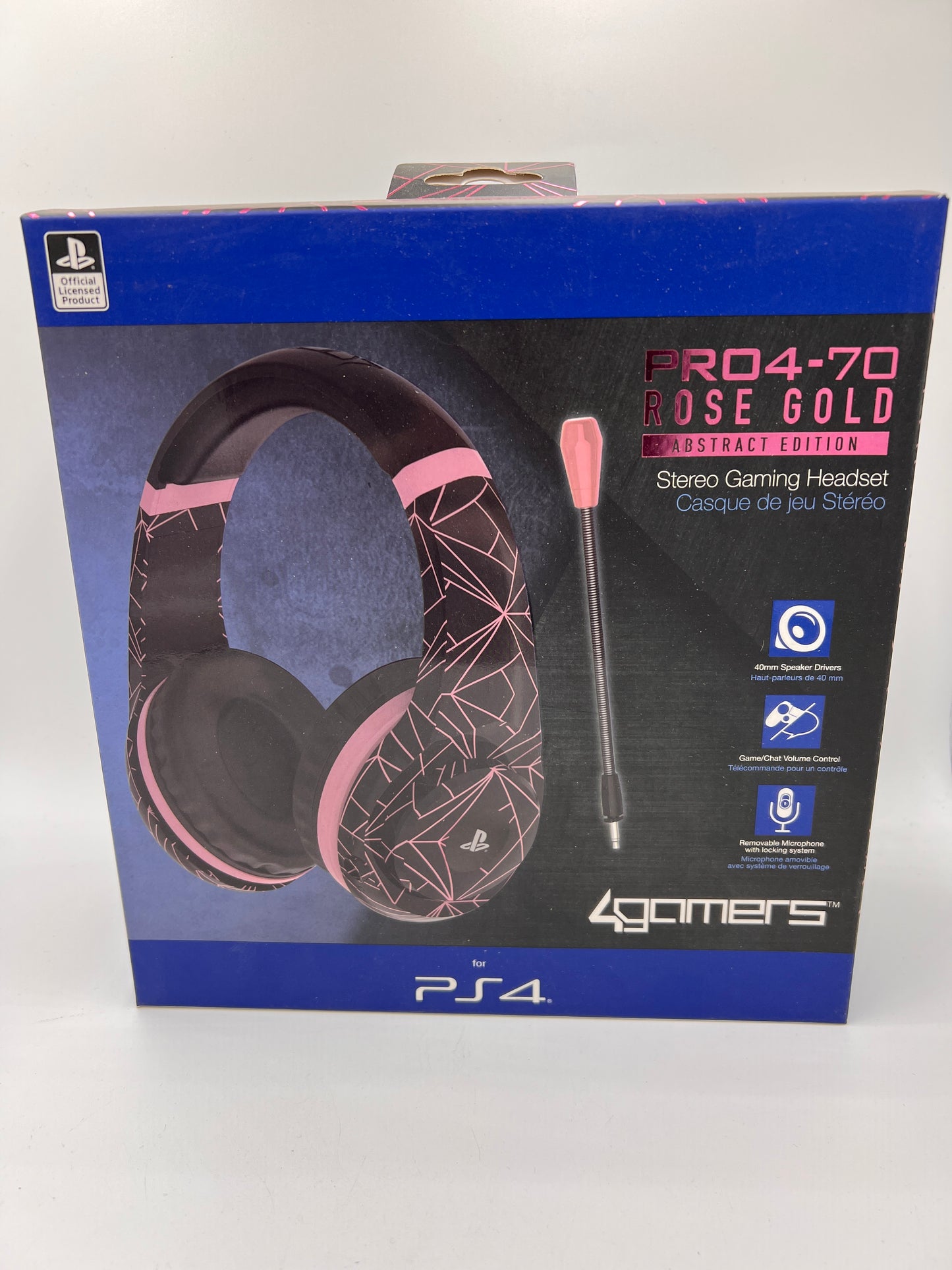 Playstation Headset Rose Gold Black Pro4-70