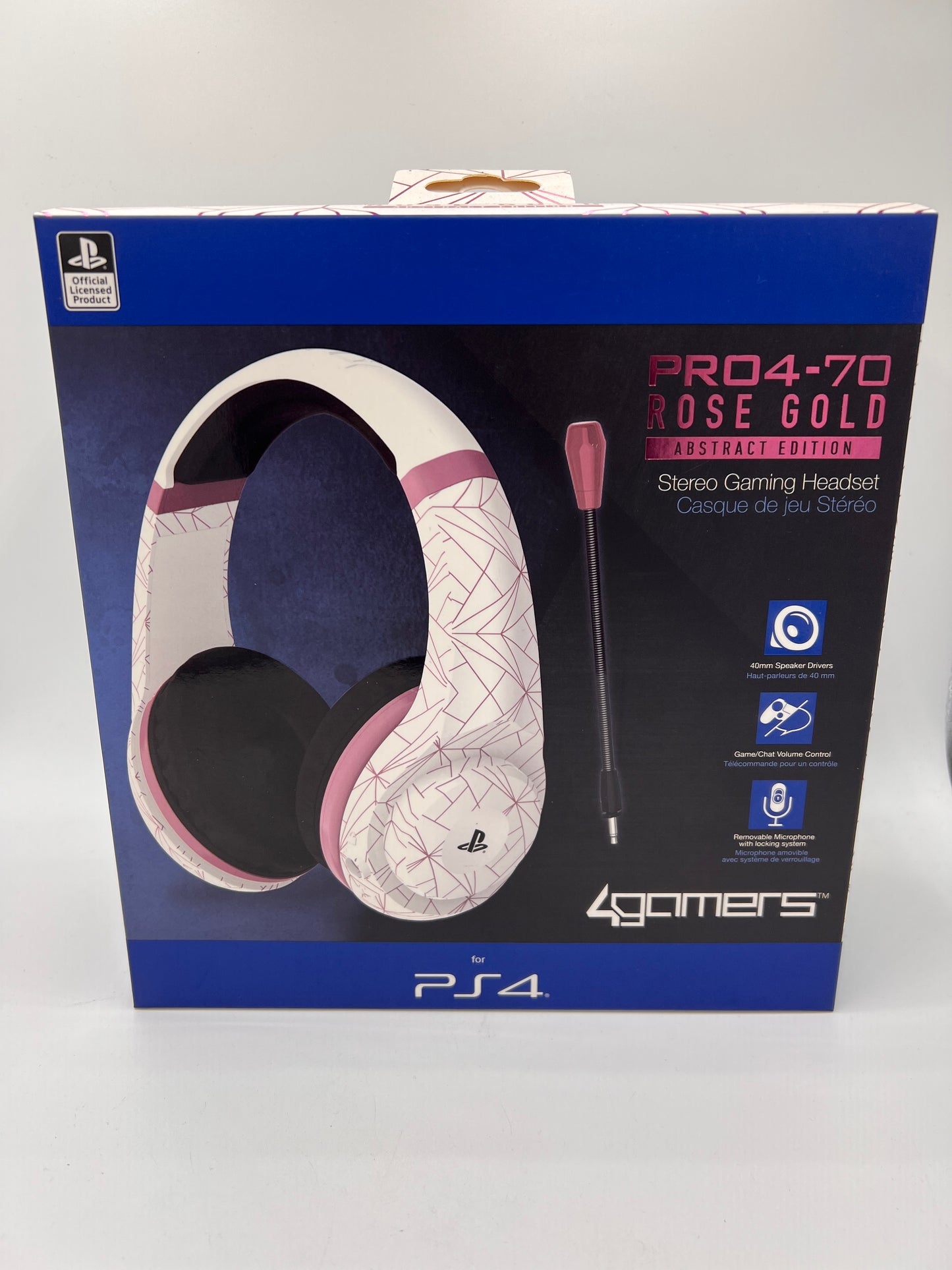 Playstation Headset Rose Gold White Pro4-70