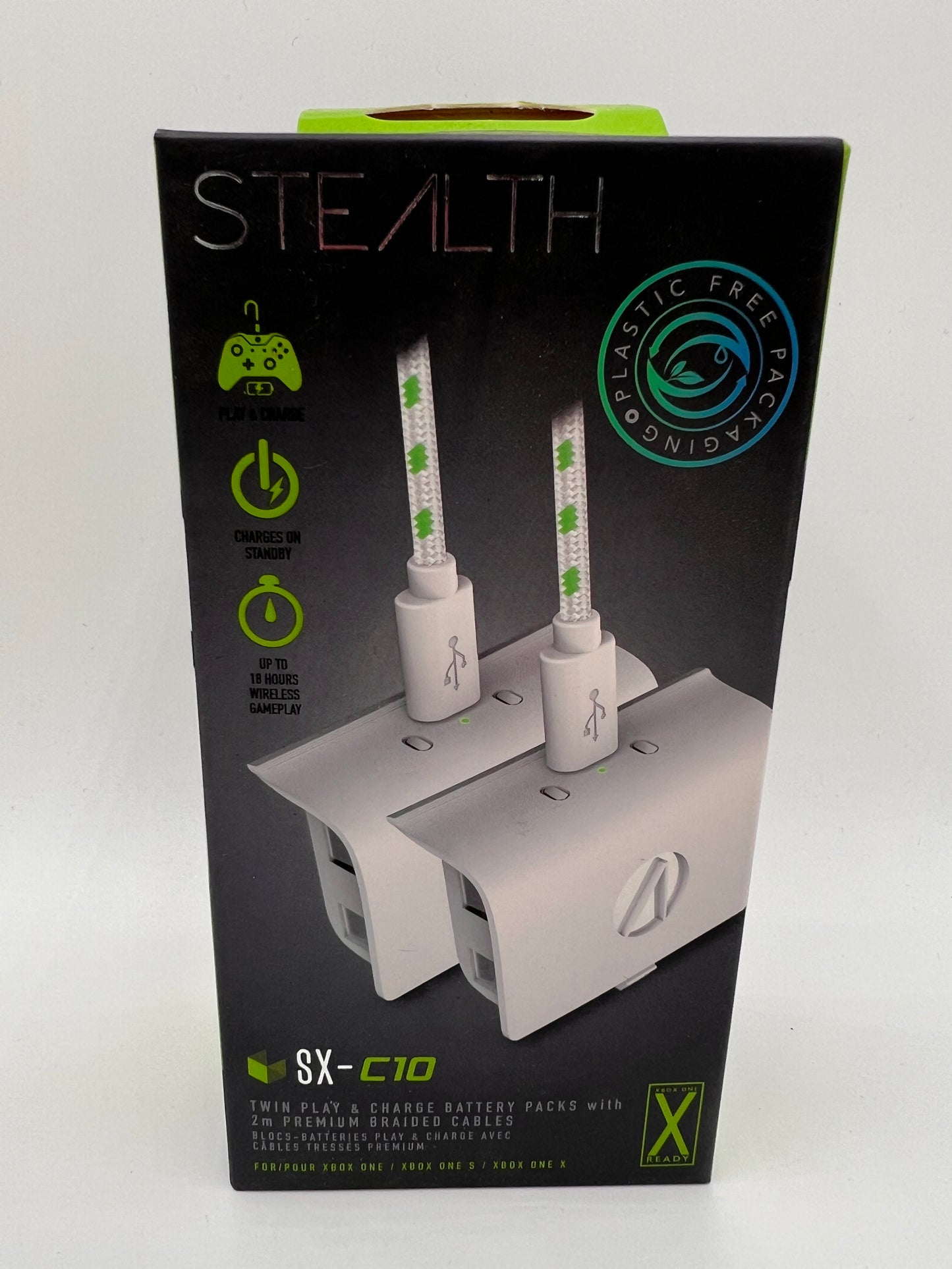 Xbox One Twin Play Charge White Stealth
