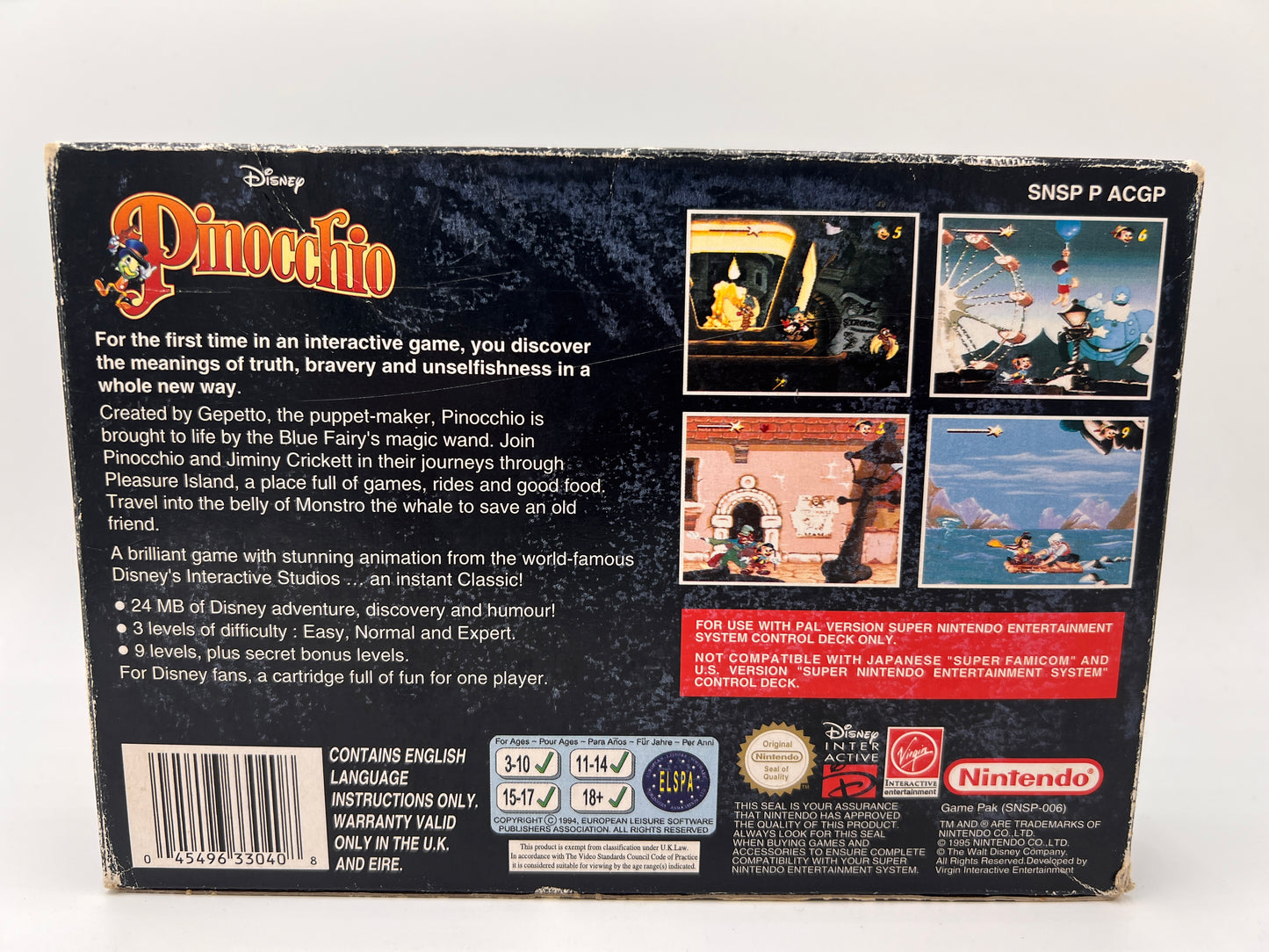 Pinocchio Super Nintendo