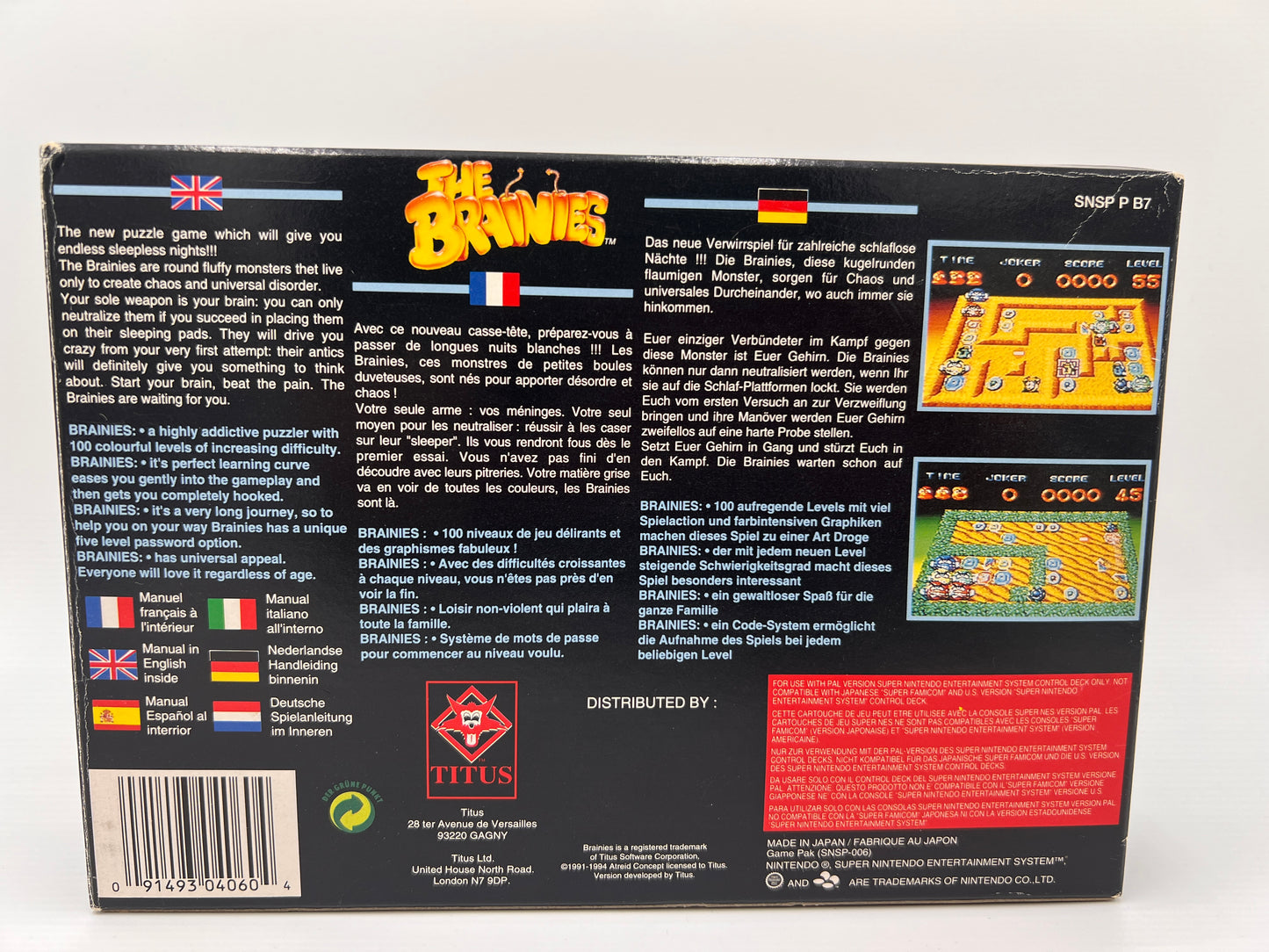 The Brainies Super Nintendo
