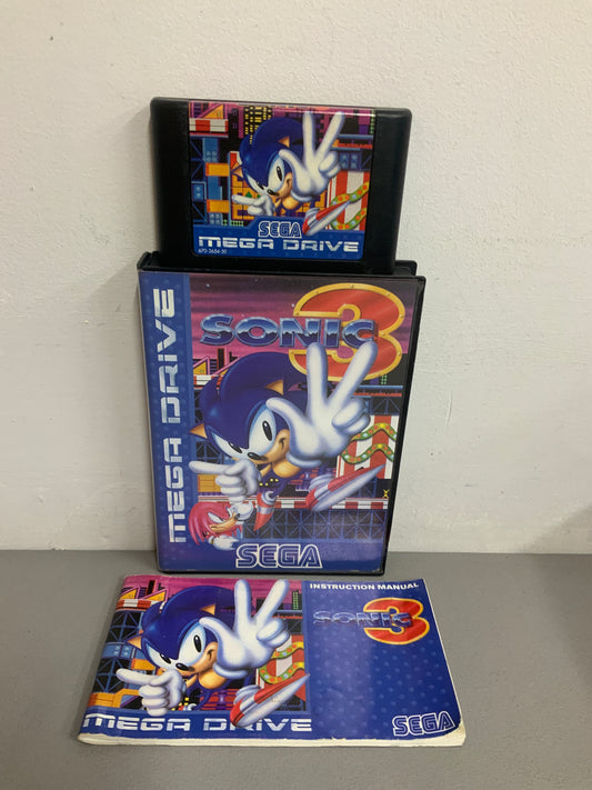 Sonic 3 With Manual Sega Mega Drive
