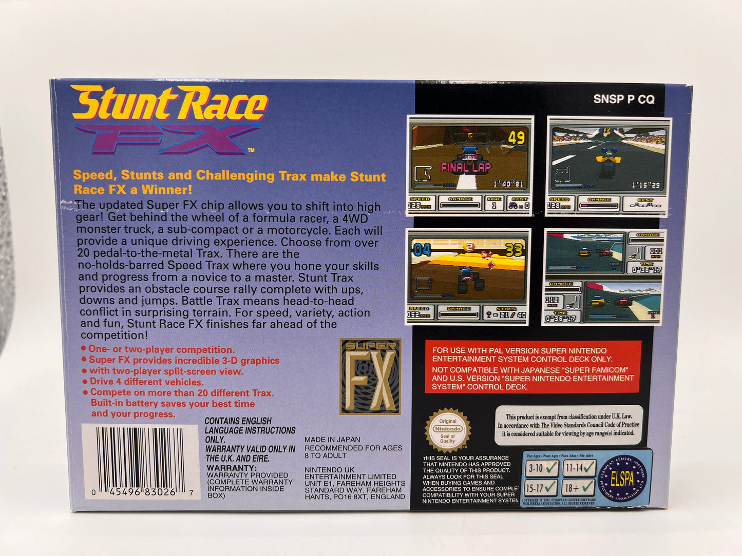 Stunt Race Super Nintendo