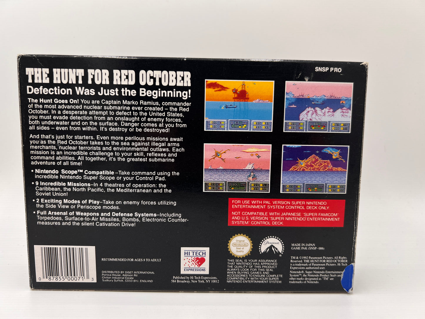 The Hunt For Red October Super Nintendo