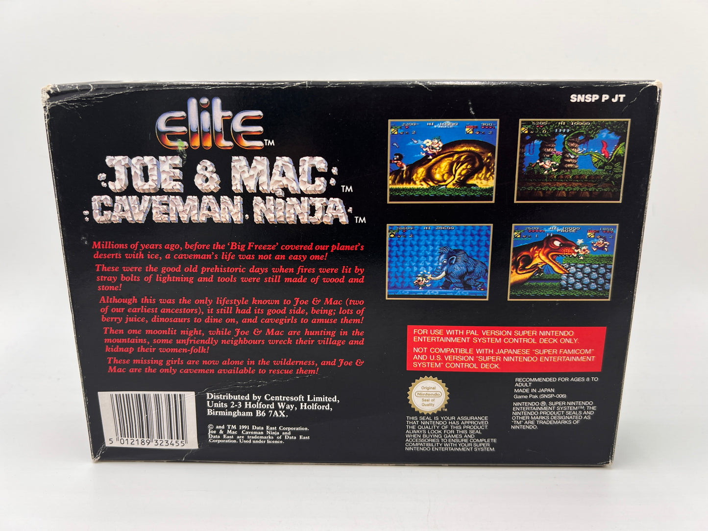 Joe & Mac Caveman Ninja Super Nintendo