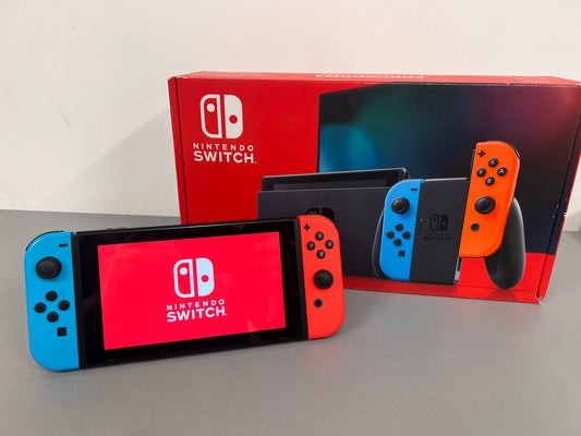 Nintendo Switch Console Neon Boxed