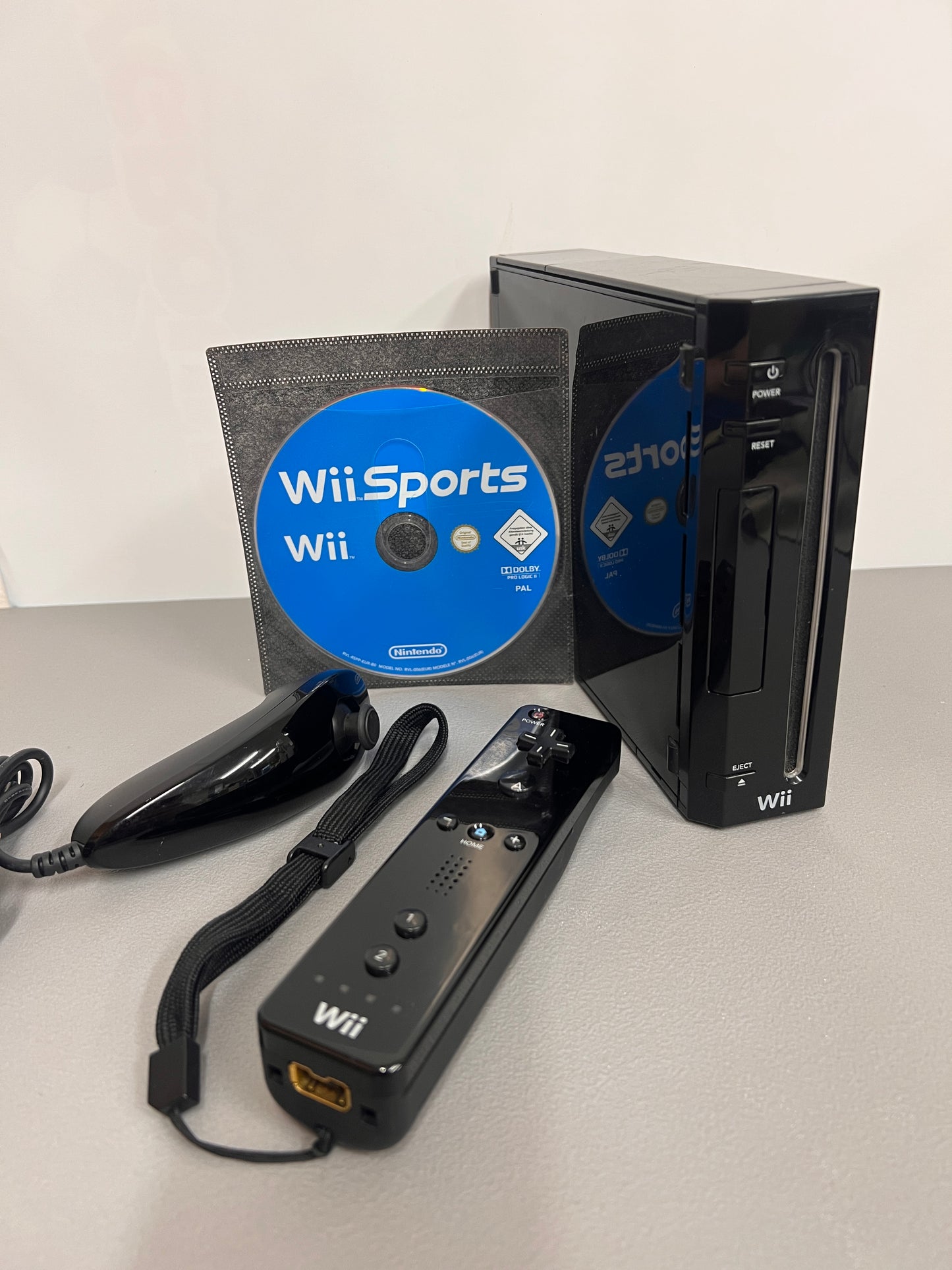 Nintendo Wii Black Console With Wii Sports