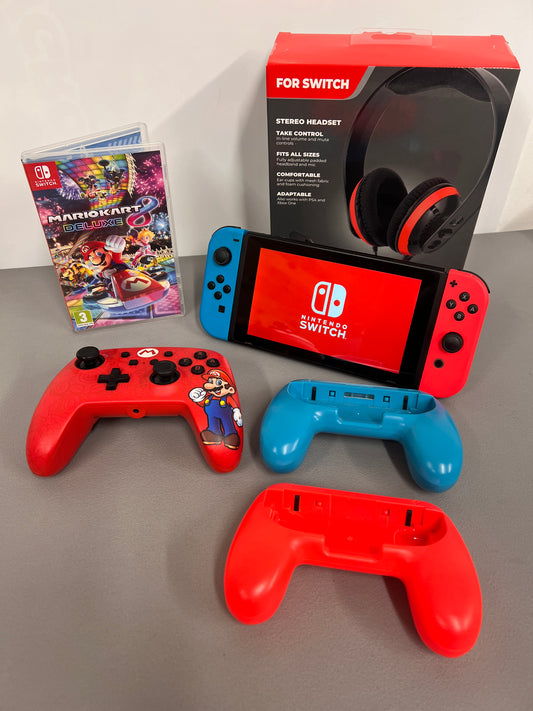 Nintendo Switch Console Bundle With Mario Kart