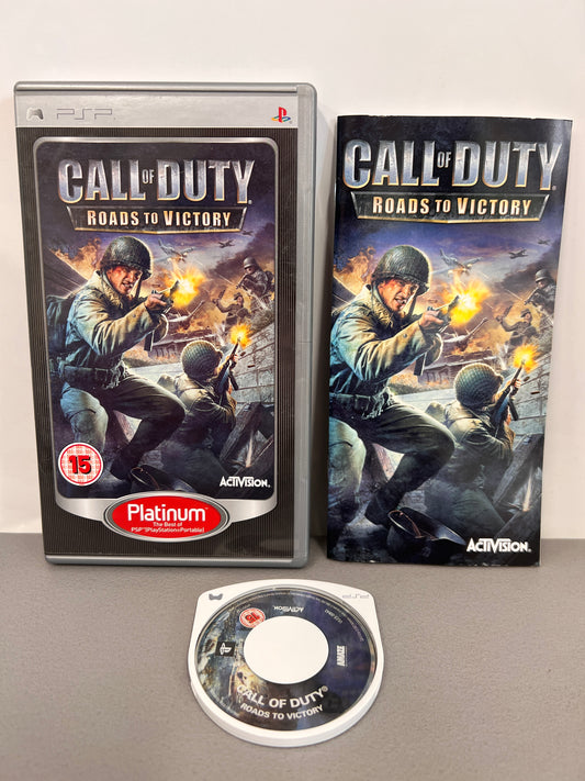 Sony PSP Call Of Duty Roads To Victory Platinum