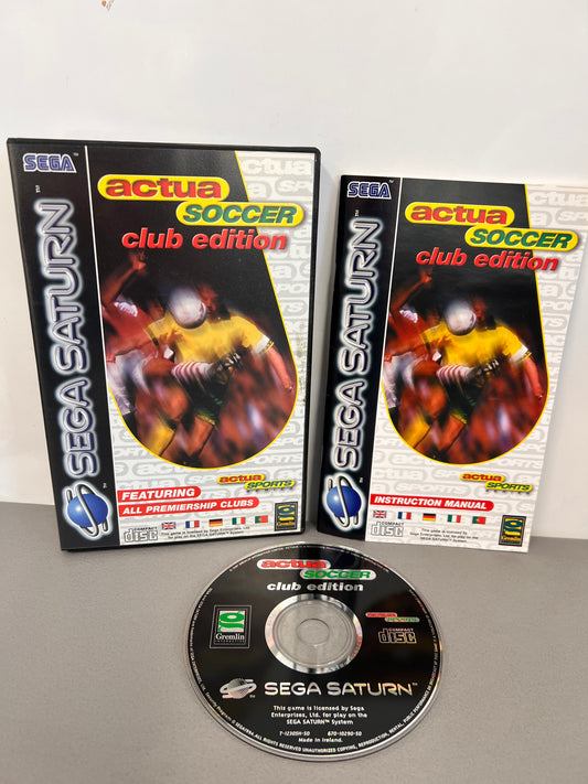 Actua Soccer Club Edition Sega Saturn