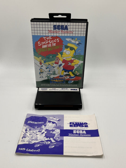 Sega Master System Simpsons Bart Vs Space