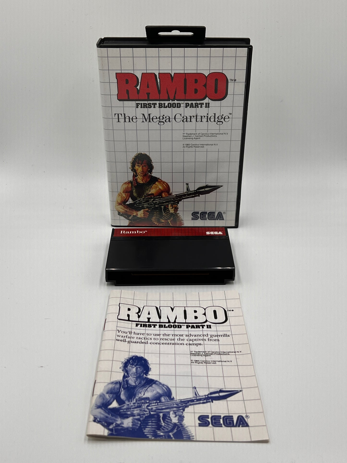 Sega Master System Rambo First Blood