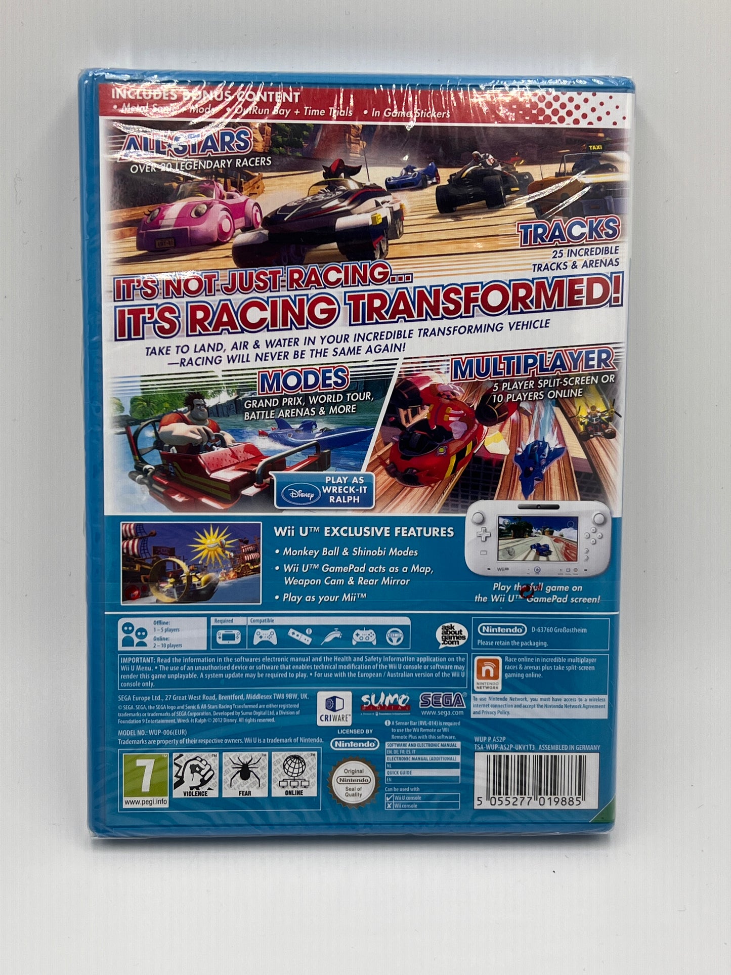 Nintendo Wii U Sonic All Star Racing Transformed