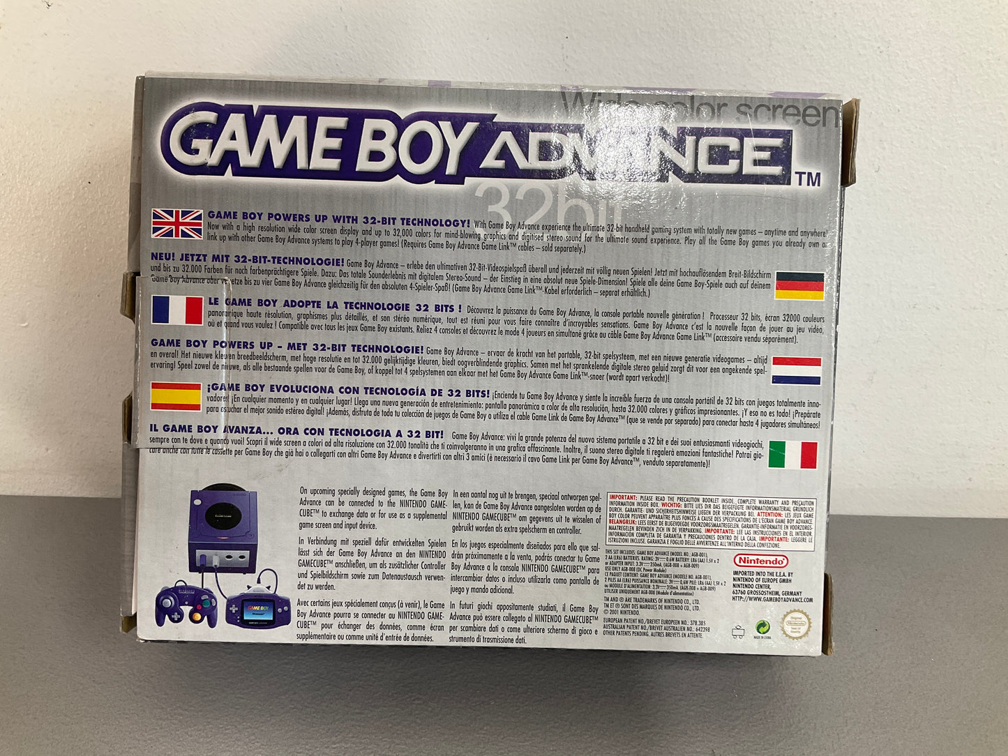 Nintendo Gameboy Advance Console Black