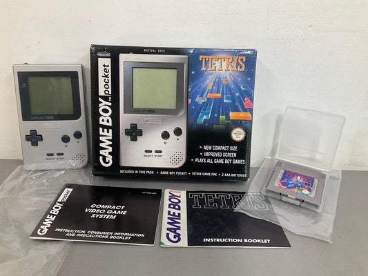Nintendo Gameboy Pocket Silver Tetris Edition