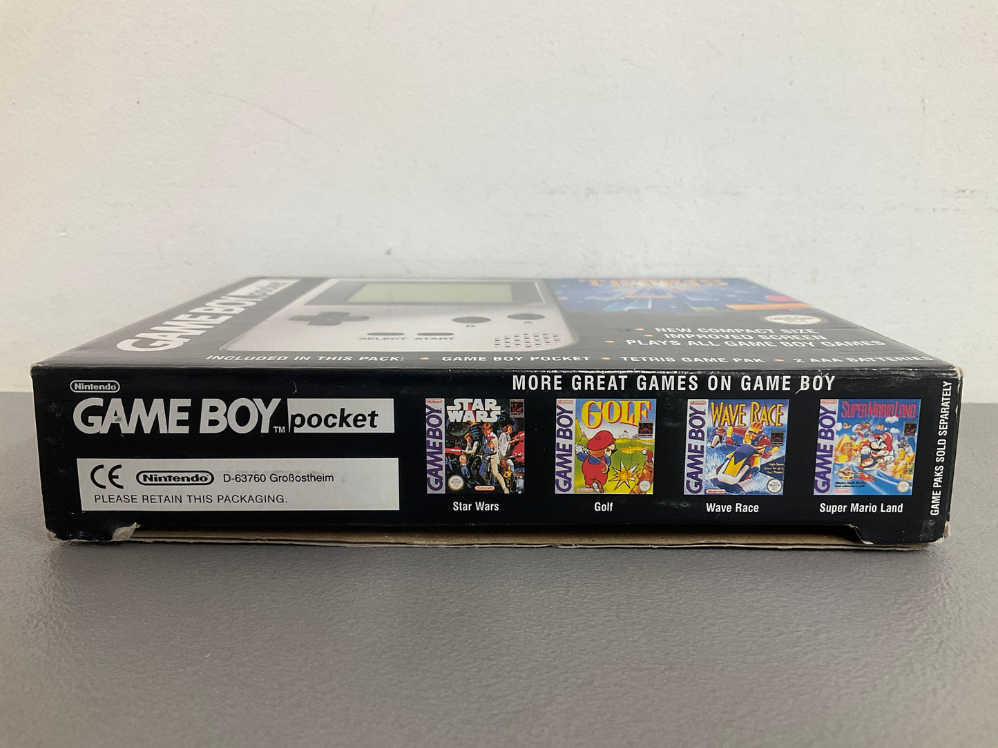 Nintendo Gameboy Pocket Silver Tetris Edition