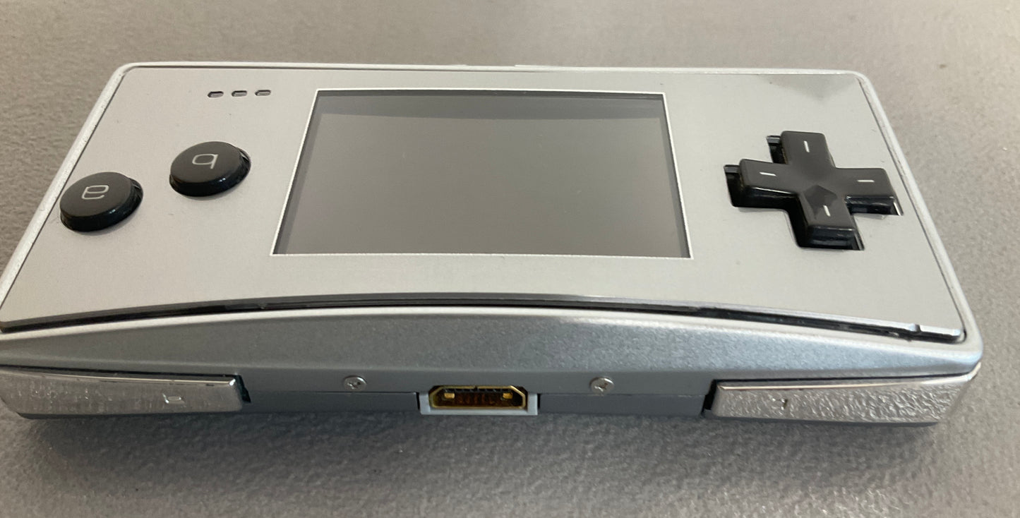 Nintendo Gameboy Micro Silver Console